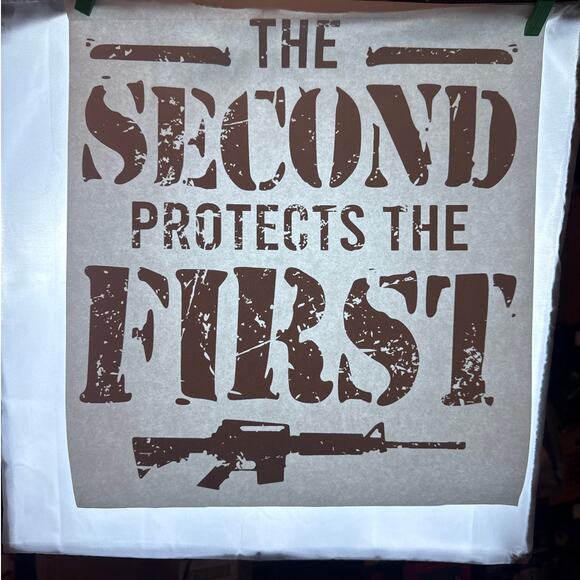 Bundle 6 Heat Transfers Second Amendment NRA Weapons Ammo Craft Gift Freedom USA - Picture 2 of 15